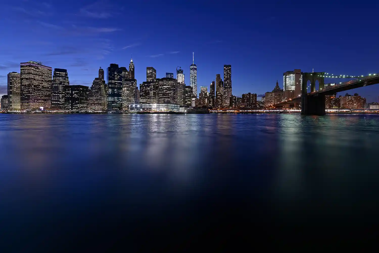 Skyline New York mit Manhattan Bridge